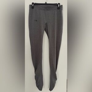 Under Armour Women’s Dark Gray Fitted Heat Gear Pants Medium Waist 15” Length 30